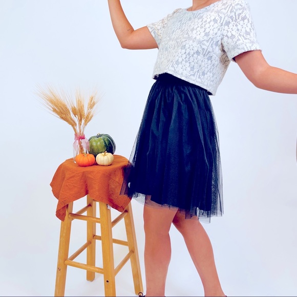 Anthropologie Weston Laced Tulle Dress | Size S - Picture 8 of 10